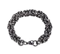 Men's Stretch Bracelet, Stainless Steel Bangles for Men, Byzantine Marriage Bracelets, Bracelet with Lobster Clasp, Gifts, Stainless Steel, Without Zirconia
