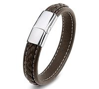 Men's Stretch Bracelet Woven Wrist Chain Stainless Steel with Magnetic Clasp