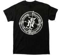 Mens Summer T-Shirt Fields of The Nephilim Logo Gothic Rock The Mission New Black