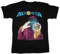 Men's Summer T-Shirt Helloween Keeper of The Seven Keys'87 GaAvantasia Rage New Black T-Shirt T Shirts of Cotton Shirts