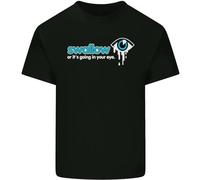 Men's Swallow Or Its Going In Your Eye Rude Sex Mens Cotton T-Shirt tee Top T-Shirt Black S
