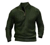 Men's Sweater Slim Fit Fashion Warm Knitwear Youth Classic Trend Long Sleevesweater Casual Soft Comfortable Knittedsweater E-Army Green M