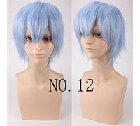 Men'S Synthetic Short Fluffy Red Silver Gray Light Golden Yellow Green Pink Purple Orange White Universal Cosplay Wig Bangs China As The Picture