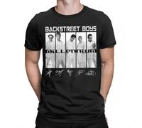 Men's T-Shirt Backstreet Boys Millenniums Tour Creative Pure Short Sleeve Band Music
