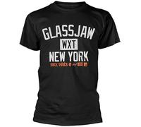 Mens T-Shirt Glassjaw New York Short Sleeve Crewneck tee T-Shirt Black 3XL