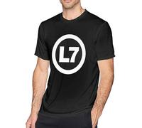 Men's T-Shirt L-7 Band Mens tee Funny Short Sleeve t-Shirt