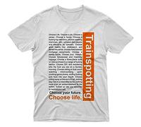 Men's T-Shirt Shirt Trainspotting Choose Life Cinema TV S