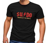 Mens T-Shirt Su Do Highway To Shell Word Game Gift For It Expert Black M