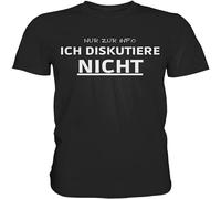 Men's T-Shirt with Slogan I Will Discuss Not Irony Fun Funny Shirt Gift Idea