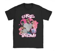 Men's T-Shirts Rapper Chris Brown Breezy Bowl XX Tour Pure Short Sleeve Round Collar Clothing