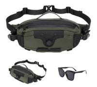 Men's Tactical Sports Waist Bag, Military Waterproof Casual Chest Bag, Utility Hip Pack for Outdoor Cycling Camping