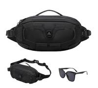 Men's Tactical Sports Waist Bag, Military Waterproof Casual Chest Bag, Utility Hip Pack for Outdoor Cycling Camping