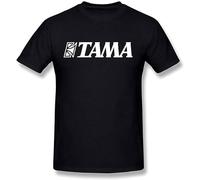 Men's Tama Drums Logo T-Shirt Short Sleeve Round Neck Clothing Casual Black XL