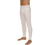 Mens Thermal Long Johns Holds Heat Hot Thermals Size M L XL White OR Grey Ideal FOR Snow Boarding, Skiing, Mountain Climbing (XL, White)