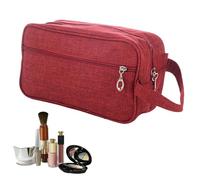 Men's Toiletry Bag, Waterproof Travel Organizer, Frosted 600D Material, Compact Cosmetic Bag With Portable Handle, 25x15x10cm, Perfect For Business And Vacation Use, Convenient