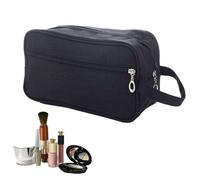 Men's Toiletry Bag, Waterproof Travel Organizer, Frosted 600D Material, Compact Cosmetic Bag With Portable Handle, 25x15x10cm, Perfect For Business And Vacation Use, Convenient