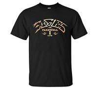 Men's Top The Eagles Band Logo Soft Cotton Short Sleeve T-Shirt Medium