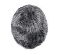 Men's Toupee 1B40# - Peluca de pelo humano para hombre, transpirable, con NPU, 20,3 x 25,4 cm