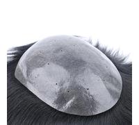 Mens Toupee Hairpiece,Full PU Durable Skin Wig,Soft Human Hair Suave y Transpirable(15x20)