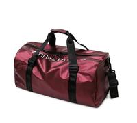 Men's Travel Bags Fitness Sport Bags Short-Distance Dry and Wet Separation Training Hand Luggage Women's Storage Bag(Wine Red)