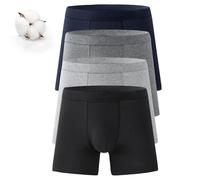 Men's Ultra-Absorbent Incontinence Boxer Briefs, Mens Incontinence Underwear, Mens Absorbent Underwear Briefs (4a,XXXL)