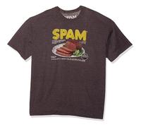 Men's Vintage Plate Graphic T Shirt O-Neck Funny tee Short Sleeve Grey L