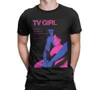Men's Who Really Cares TV Girl Album T Shirt Band Rock Song Tops Awesome Short Sleeve Crewneck Tees