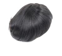 Mens Wig Peluca de encaje francés para hombre de 6 pulgadas con sistema de cabello humano Pu Around para hombres, postizos naturales Toupee for Men(6"X9")