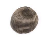 Mens Wig Prótesis de cabello para hombre 8 x 10 pulgadas, sistema de cabello humano castaño #6, fino, monofilamento de PU, peluca para hombre Toupee for Men