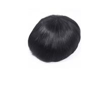 Mens Wig Prótesis frontal de encaje para el cabello, peluca para hombre, sistema de cabello humano fino, mono, piel fina, NPU Toupee for Men(6x8)