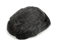 Mens Wig Sistemas transpirables Prótesis capilar masculina Peluca de encaje completo Cabello humano Base de encaje Cabello humano Toupee for Men(#1B20,6x9)