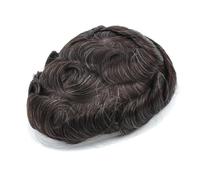 Mens Wig Sistemas transpirables Prótesis capilar masculina Peluca de encaje completo Cabello humano Cabello humano Toupee for Men(#210,7x9)