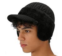 Men's Winter Beanies - Warm Breathable Knitted Cap With Moisture-Wicking Baseball Style | Headwear For Outdoor Party, Autumn Daily Wear, Indoor, Thanksgiving, Holiday, Birthday, Office, Home, And