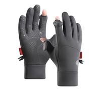 Mens Winter Gloves - Waterproof Ice Skating Gloves | Warm Winter Glove, 2 Fingerless Design, Warm Winters Hand Protection, Outdoor Riding Gear Thermal Glove For Men Women Cold Weather Sports