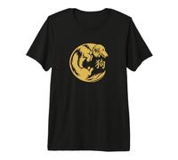 Mens Women Chinese New Year of The Dog Long Haired Dachshund Camiseta Premium