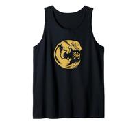 Mens Women Chinese New Year of The Dog Long Haired Dachshund Camiseta sin Mangas
