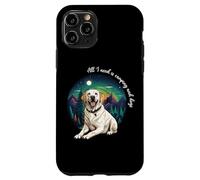 Mens & Womens All I Need Is Camping & Yellow Lab Dog Lover Carcasa para iPhone 11 Pro