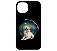 Mens & Womens All I Need Is Camping & Yellow Lab Dog Lover Carcasa para iPhone 13