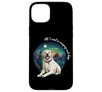 Mens & Womens All I Need Is Camping & Yellow Lab Dog Lover Carcasa para iPhone 15 Plus