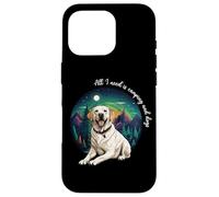 Mens & Womens All I Need Is Camping & Yellow Lab Dog Lover Carcasa para iPhone 16 Pro