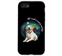 Mens & Womens All I Need Is Camping & Yellow Lab Dog Lover Carcasa para iPhone SE (2020) / 7 / 8