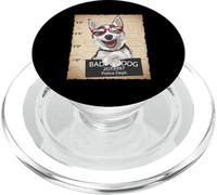 Mens & Womens Bad Dog Jail Mug Shot Siberian Husky Dog Lover PopSockets PopGrip para MagSafe