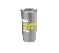 Mens & Womens Best Catamaran Captain Ever Boat Lover Vaso térmico de acero inoxidable de doble pared