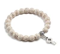 Men's Women's Bracelets Wristband,Natural Stone 8Mm Beaded Fashion Women Bracelets Bangles Men Handmade Gift For All Occasions