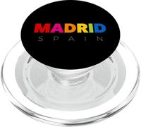Men's Women's Colorful Madrid Spain Novelty Graphic Design PopSockets PopGrip para MagSafe