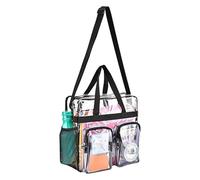 Men's Women's Cosmetic Bag Transparent Waterproof Large-Capacity Lipstick Toiletries Skin Care Products Organizer Makeup(Front Two Pockets)