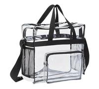 Men's Women's Cosmetic Bag Transparent Waterproof Large-Capacity Lipstick Toiletries Skin Care Products Organizer Makeup para Viajes de Negocios, Viajes, Gimnasio(Black Small)