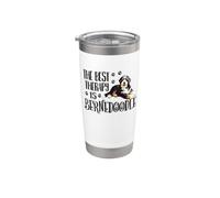 Mens & Womens Cute Best Therapy Bernedoodle Dog Lover Vaso térmico de acero inoxidable de doble pared