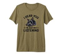 Mens Womens Cute Hear You Listening Scottish Terrier Lover Camiseta Premium