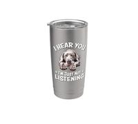 Mens Womens Cute Hear You Not Listening Weimaraner Lover Vaso térmico de acero inoxidable de doble pared